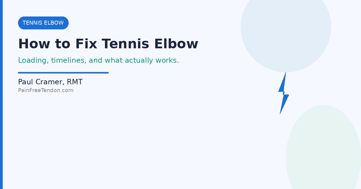 How to Fix Tennis Elbow