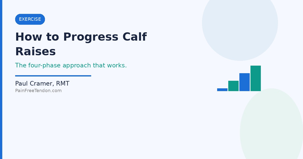 How to Progress Calf Raises for Achilles Tendinopathy