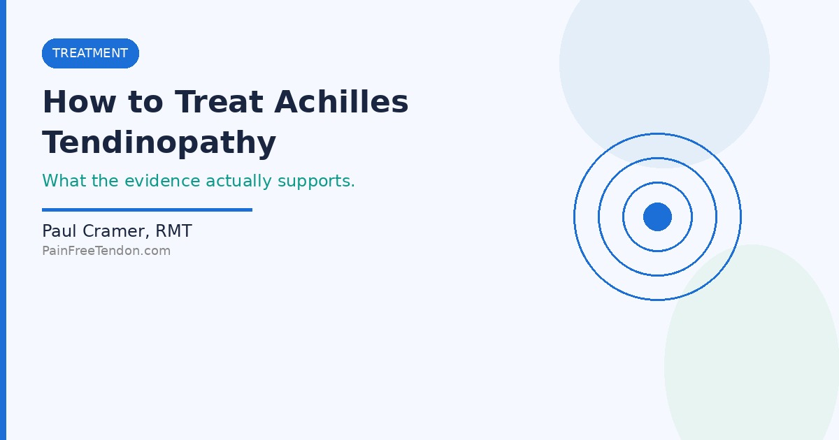 How to Treat Achilles Tendinopathy