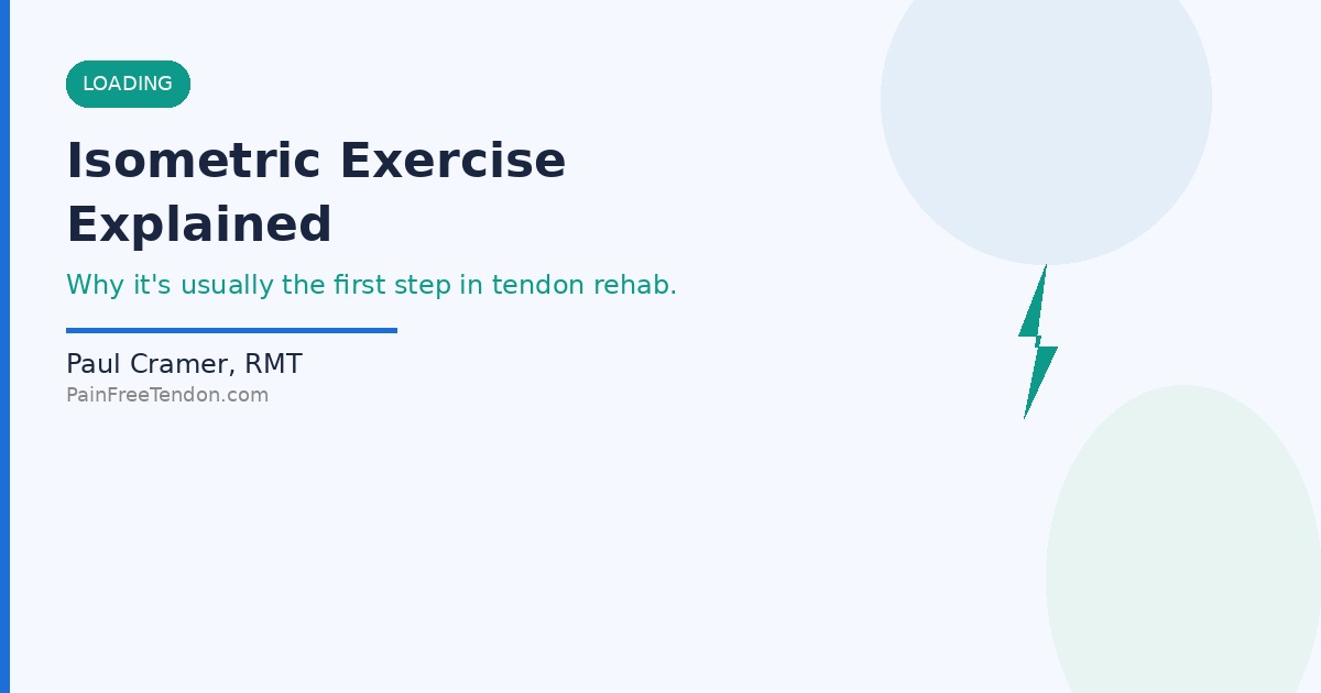 The Isometric Exercise Explained